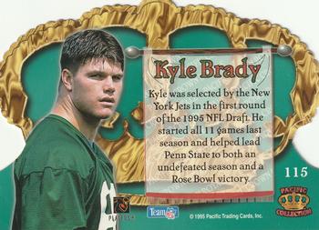 1995 Pacific Crown Royale - Copper #115 Kyle Brady Back