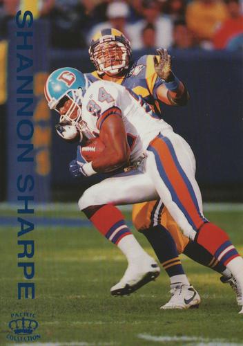 1995 Pacific Gridiron - Platinum #25 Shannon Sharpe Front