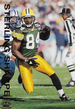 1995 Pacific Gridiron - Red #10 Sterling Sharpe Front