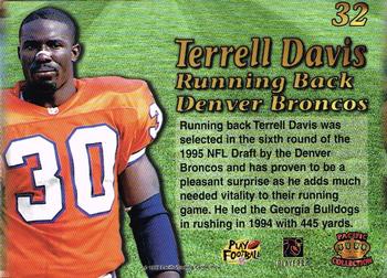 1995 Pacific Triple Folder #32 Terrell Davis Back