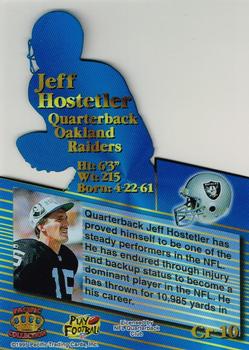 1995 Pacific Triple Folder - Crystalline #CR-10 Jeff Hostetler Back