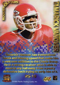 1995 Pacific Triple Folder - Rookies and Stars #RS-19 Tamarick Vanover Back