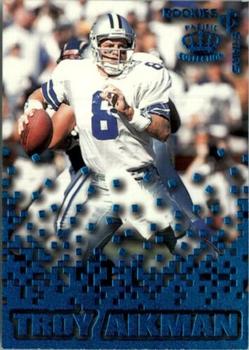 1995 Pacific Triple Folder - Rookies and Stars Blue #RS-7 Troy Aikman Front