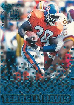 1995 Pacific Triple Folder - Rookies and Stars Blue #RS-12 Terrell Davis Front