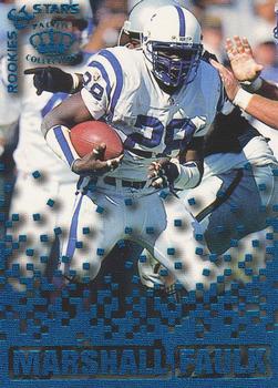 1995 Pacific Triple Folder - Rookies and Stars Blue #RS-16 Marshall Faulk Front