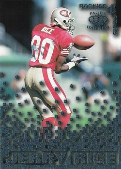 1995 Pacific Triple Folder - Rookies and Stars Blue #RS-28 Jerry Rice Front