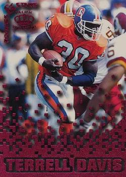 1995 Pacific Triple Folder - Rookies and Stars Raspberry #RS-12 Terrell Davis Front