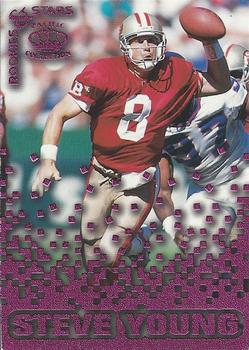1995 Pacific Triple Folder - Rookies and Stars Raspberry #RS-30 Steve Young Front