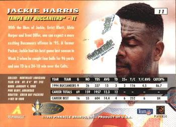 1995 Pinnacle - Artist's Proofs #11 Jackie Harris Back