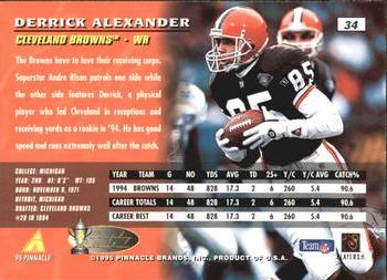 1995 Pinnacle - Artist's Proofs #34 Derrick Alexander Back