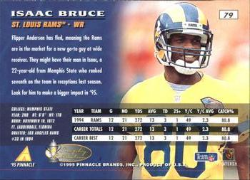1995 Pinnacle - Artist's Proofs #79 Isaac Bruce Back