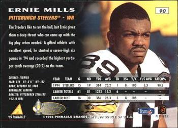 1995 Pinnacle - Artist's Proofs #90 Ernie Mills Back