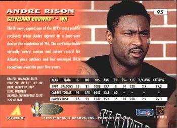 1995 Pinnacle - Artist's Proofs #95 Andre Rison Back