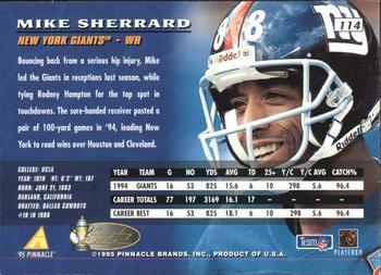 1995 Pinnacle - Artist's Proofs #114 Mike Sherrard Back