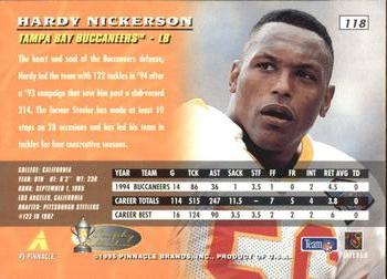 1995 Pinnacle - Artist's Proofs #118 Hardy Nickerson Back