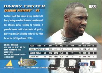 1995 Pinnacle - Artist's Proofs #123 Barry Foster Back