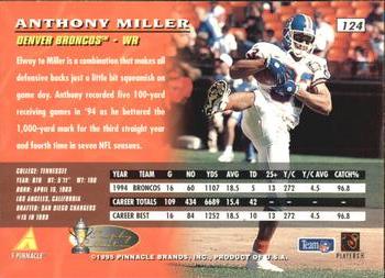1995 Pinnacle - Artist's Proofs #124 Anthony Miller Back