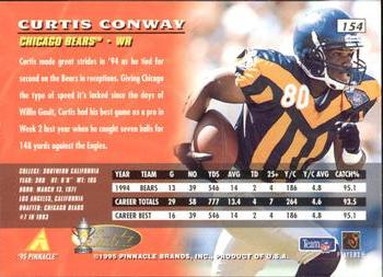1995 Pinnacle - Artist's Proofs #154 Curtis Conway Back