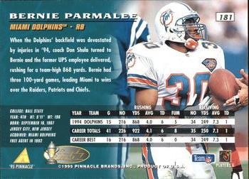 1995 Pinnacle - Artist's Proofs #181 Bernie Parmalee Back