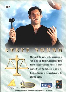1995 Pinnacle - Artist's Proofs #192 Steve Young Back