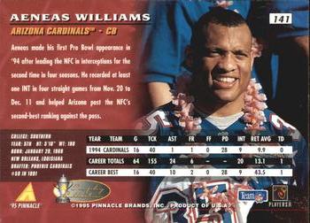 1995 Pinnacle - Trophy Collection #141 Aeneas Williams Back