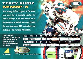 1995 Pinnacle - Trophy Collection #146 Terry Kirby Back