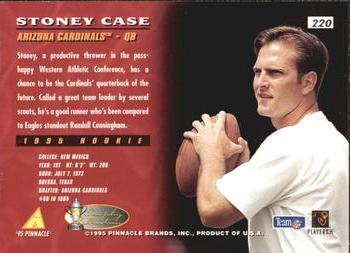 1995 Pinnacle - Trophy Collection #220 Stoney Case Back