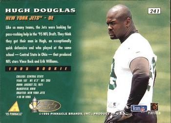 1995 Pinnacle - Trophy Collection #241 Hugh Douglas Back