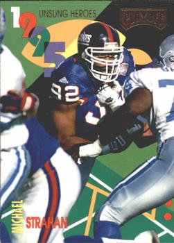 1995 Playoff Absolute - Unsung Heroes Gold Foil #19 Michael Strahan Front