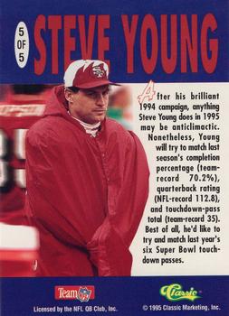1995 Pro Line - 5000 #5 Steve Young Back