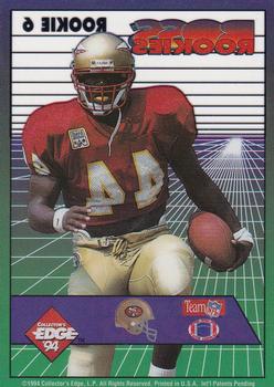 1994 Collector's Edge - Boss Rookies #6 William Floyd Back