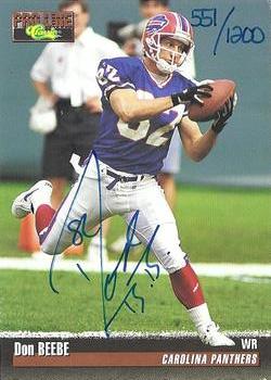 1995 Pro Line - Autographs #NNO Don Beebe Front