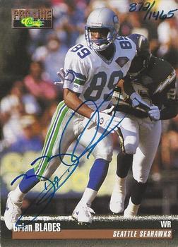 1995 Pro Line - Autographs #NNO Brian Blades Front
