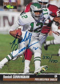 1995 Pro Line - Autographs #NNO Randall Cunningham Front