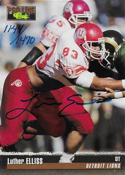 1995 Pro Line - Autographs #NNO Luther Elliss Front