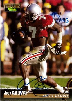 1995 Pro Line - Autographs #NNO Joey Galloway Front