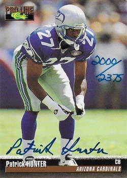 1995 Pro Line - Autographs #NNO Patrick Hunter Front