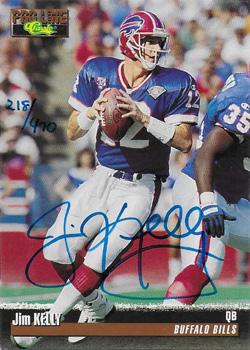 1995 Pro Line - Autographs #NNO Jim Kelly Front