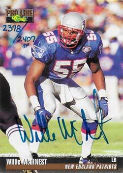1995 Pro Line - Autographs #NNO Willie McGinest Front