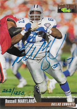 1995 Pro Line - Autographs #NNO Russell Maryland Front