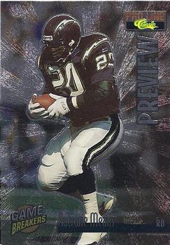 1995 Classic NFL Rookies - Game Breakers Previews #GP2 Natrone Means Front