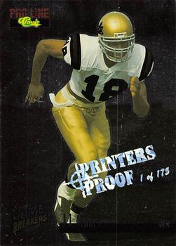 1995 Pro Line - Game Breakers Printer's Proofs #GB16 J.J. Stokes Front