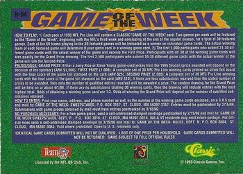 1995 Pro Line - Game of the Week Home #H-04 Mo Lewis / Jim Kelly  Back