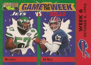 1995 Pro Line - Game of the Week Home #H-04 Mo Lewis / Jim Kelly  Front