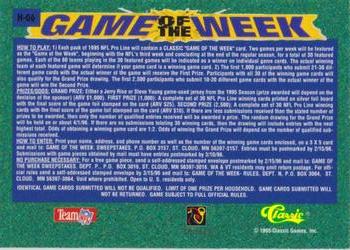 1995 Pro Line - Game of the Week Home #H-06 Natrone Means / Bam Morris Back