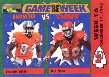 1995 Pro Line - Game of the Week Home #H-23 Shannon Sharpe / Neil Smith Front