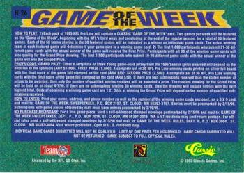 1995 Pro Line - Game of the Week Home #H-26 Troy Aikman / Mike Mamula Back
