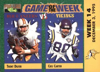 1995 Pro Line - Game of the Week Home #H-27 Trent Dilfer / Cris Carter Front