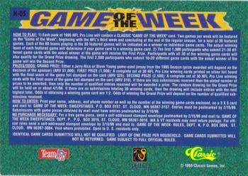 1995 Pro Line - Game of the Week Prizes #H-05 Jerome Bettis / Marshall Faulk Back