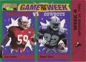 1995 Pro Line - Game of the Week Visitor #V-07 Seth Joyner / Emmitt Smith Front